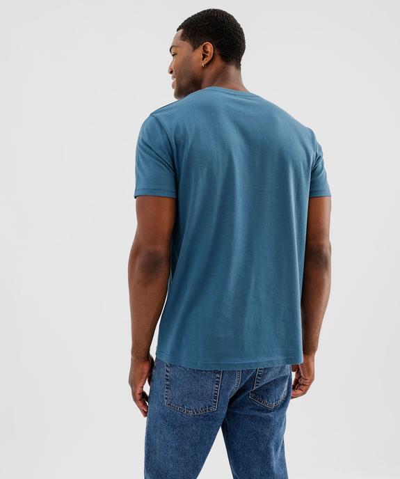 Tee-shirt à manches courtes et col rond homme vue3 - GEMO 4G HOMME - GEMO