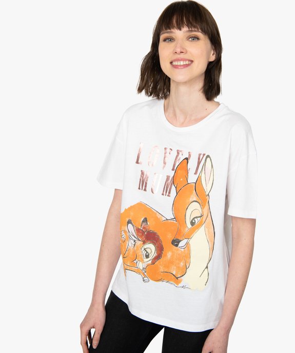 Tee-shirt femme oversize avec motif XXL - Disney vue1 - DISNEY DTR - GEMO