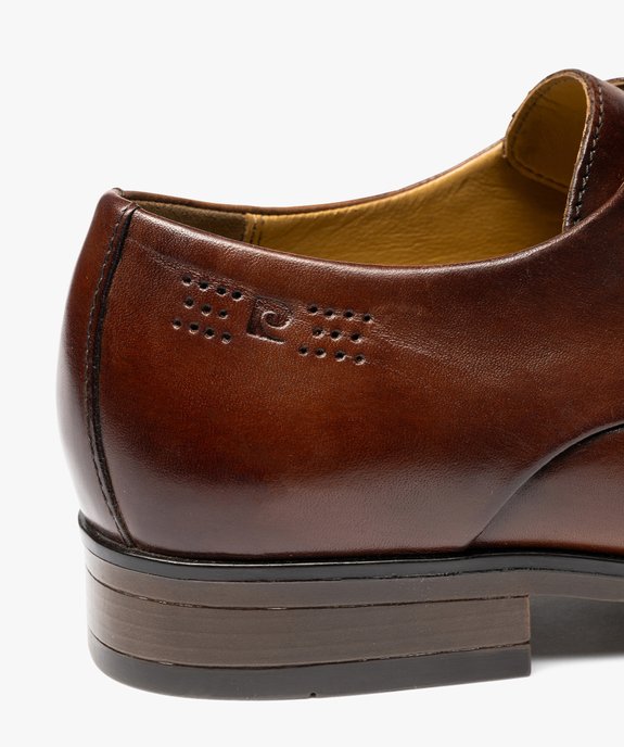 Derby à bout droit dessus cuir homme - Pierre Cardin vue7 - PIERRE CARDIN D - GEMO