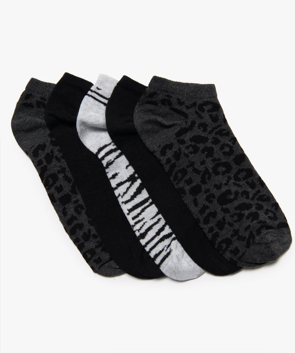 Chaussettes femme ultra courtes avec motifs tachetés (lot de 5) - GEMO 4G FEMME Chaussettes femme ultra courtes avec motifs tachetés (lot de 5) vue1 - GEMO 4G FEMME - GEMO