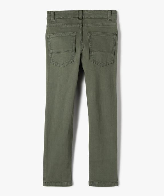 Pantalon chino slim 5 poches garçon vue4 - GEMO (ENFANT) - GEMO