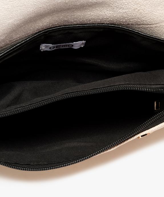 Sac besace forme pochette en toile pailletée femme vue3 - GEMO (ACCESS) - GEMO