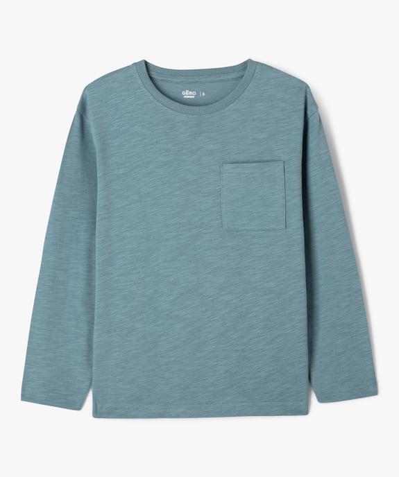 T-shirt manches longues poche garçon vue1 - GEMO (ENFANT) - GEMO