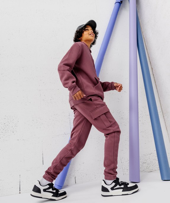 Pantalon de jogging cargo garçon vue5 - GEMO (JUNIOR) - GEMO