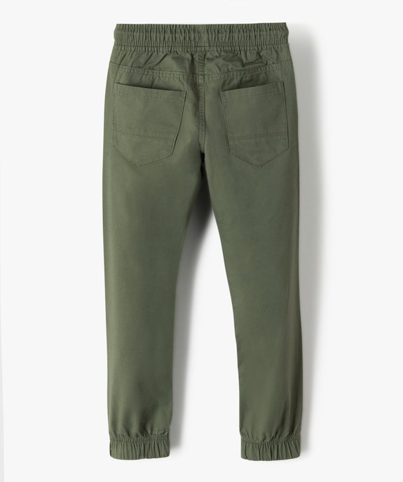Pantalon jogger coupe slim garçon vue4 - GEMO 4G GARCON - GEMO