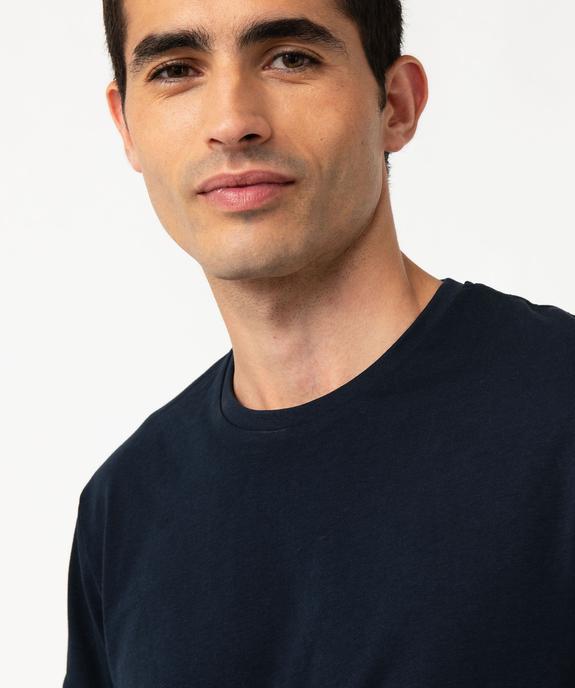 Tee-shirt à manches courtes et col rond homme vue2 - GEMO 4G HOMME - GEMO