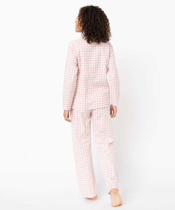 Pyjama femme à carreaux - LuluCastagnette vue3 - LULUCASTAGNETTE - GEMO