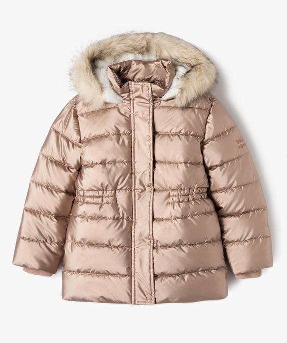 Parka déperlante à capuche avec doublure  fille vue1 - GEMO 4G FILLE - GEMO