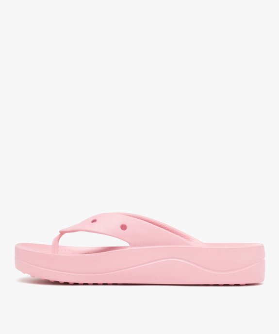 Tongs femme à semelle épaisse Baya Platform Flip - Crocs vue3 - CROCS - GEMO