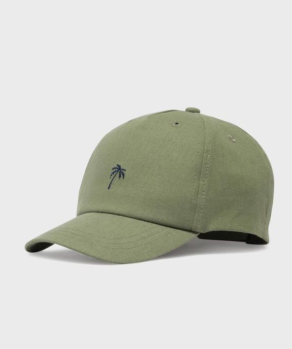 Casquette en lin et coton avec palmier brodé garçon vue1 - GEMO (ACCESS) - GEMO