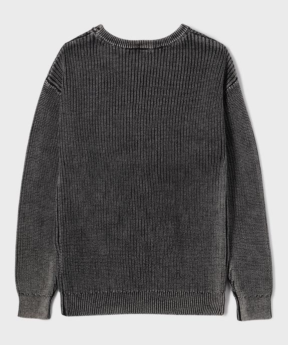 Pull en grosse maille garçon vue4 - GEMO (JUNIOR) - GEMO