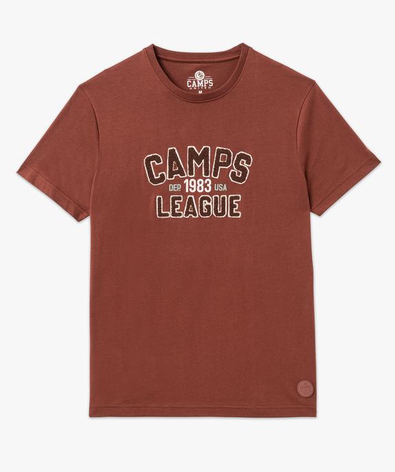 Tee-shirt manches courtes et motif bouclette homme - Camps United vue4 - CAMPS GEMO FOR GOOD - GEMO