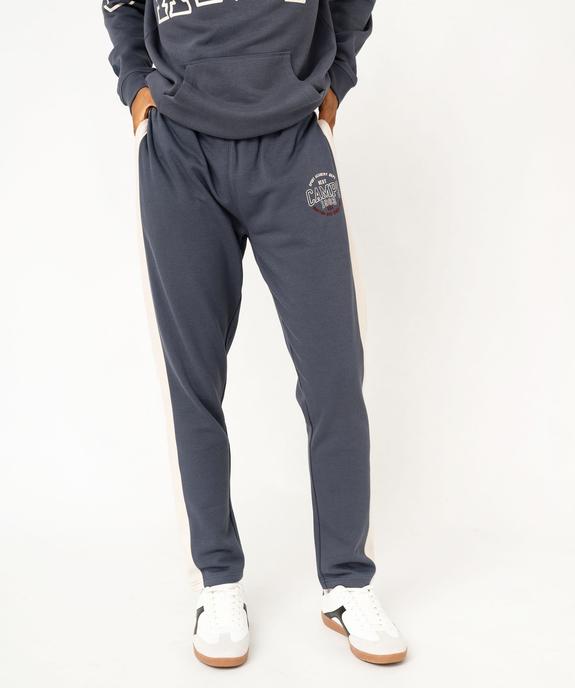 Jogging en molleton doux imprimé homme - Camps United vue1 - CAMPS - GEMO