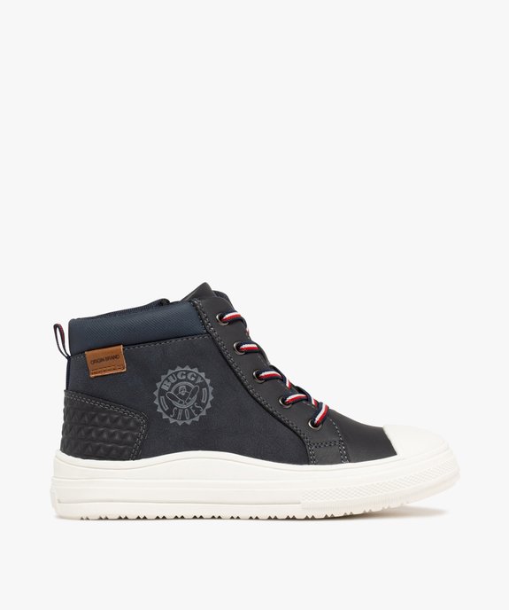 Baskets montantes zippées à lacets garçon vue2 - BUGGY GEMO FOR GOOD - GEMO