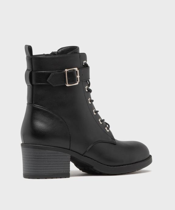 Bottines femme à talon carré et à lacets avec bride à boucle vue11 - VALENTINA BALDA - GEMO