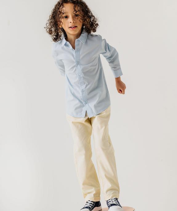 Pantalon chino taille ajustable garçon vue8 - GEMO (ENFANT) - GEMO