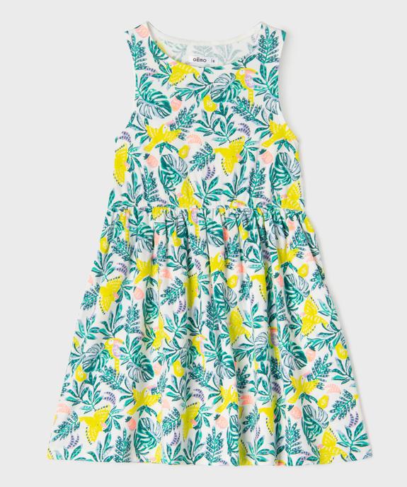 Robe sans manches à motifs fleuris fille vue1 - GEMO (ENFANT) - GEMO