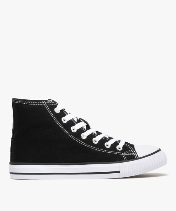 Baskets montantes en toile sur semelle bicolore femme - Follow Me vue1 - FOLLOW ME - GEMO