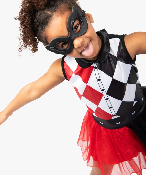 Déguisement fille Arlequin à damier (2 pièces) vue4 - DC COMICS - GEMO