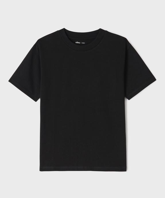 Tee-shirt manches courtes oversize en coton épais garçon vue1 - GEMO (JUNIOR) - GEMO