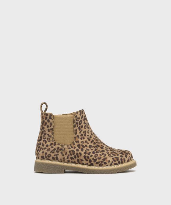 Boots à motif léopard avec élastique latéral bébé fille - Lovely Wings vue1 - LOVELY WINGS - GEMO
