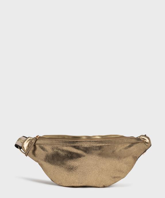 Sac banane en matière métallisée avec bandoulière pailletée femme vue1 - GEMO (ACCESS) - GEMO