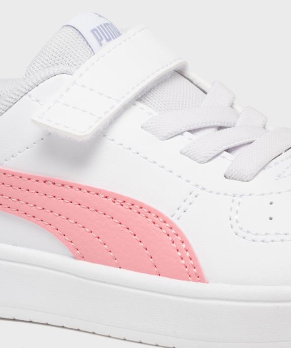 Baskets basses lacets élastiques et scratch Rickie AC fille - Puma vue6 - PUMA - GEMO