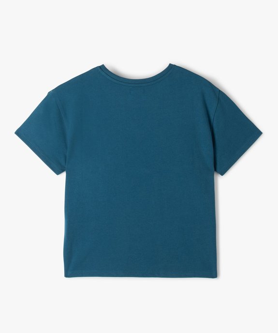 Tee-shirt fille oversize imprimé - LuluCastagnette vue3 - LULUCASTAGNETTE - GEMO
