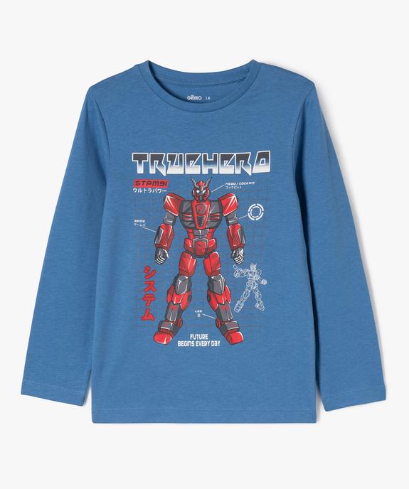 T-shirt manches longues imprimé garçon vue2 - GEMO 4G GARCON - GEMO
