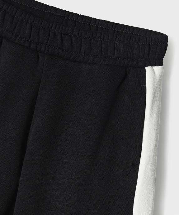 Pantalon de jogging avec bandes contrastantes fille vue2 - GEMO 4G FILLE - GEMO