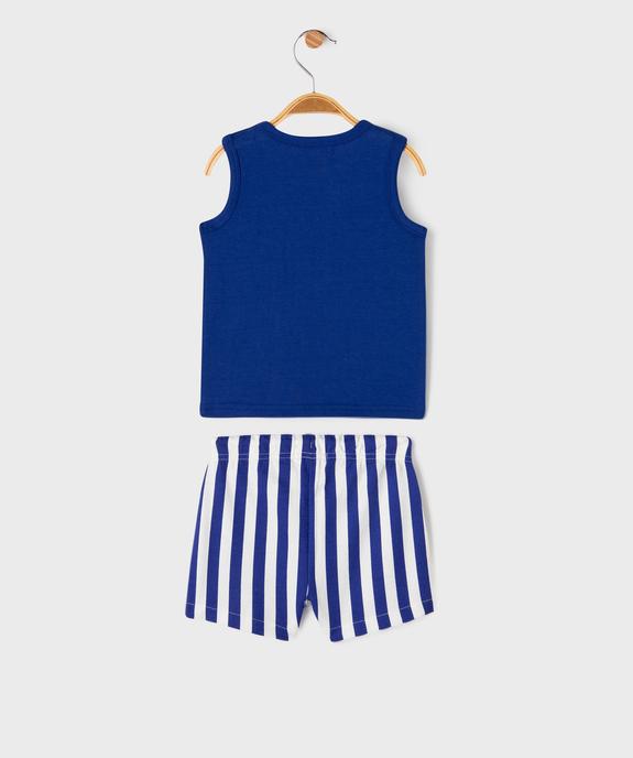 Ensemble 2 pièces short et débardeur bébé garçon vue5 - GEMO 4G BEBE - GEMO