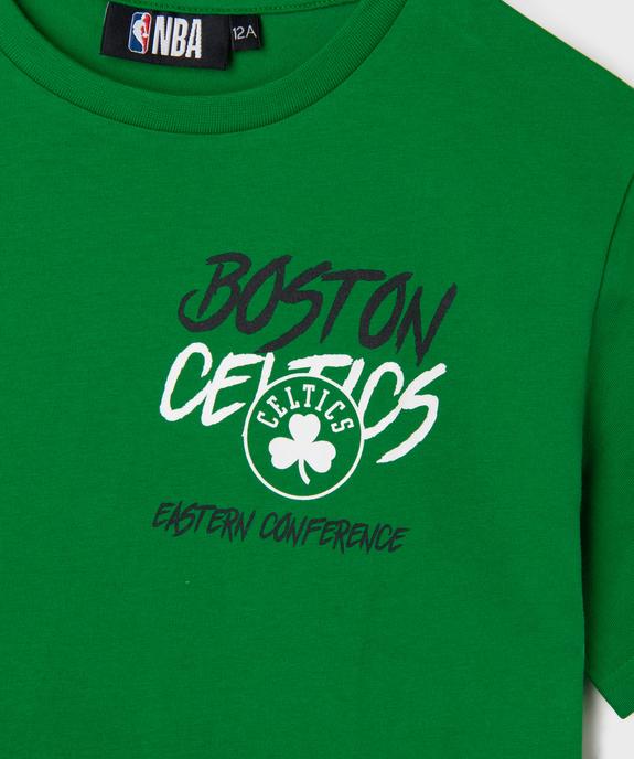 Tee-shirt manches courtes inscription Boston Celtics enfant - NBA vue3 - NBA - GEMO