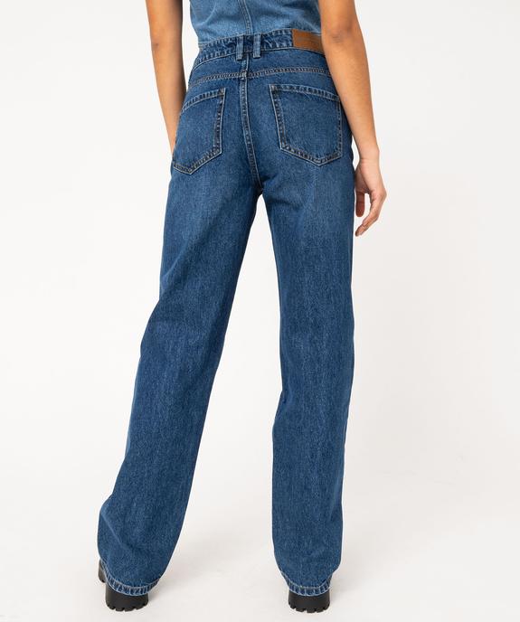 Jean Straight taille haute femme vue3 - GEMO 4G FEMME - GEMO