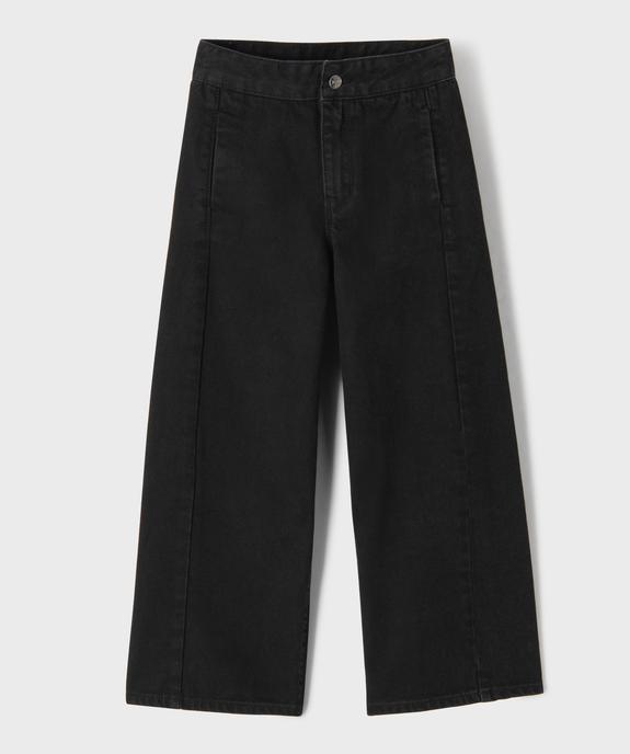 Jean wide leg en denim 100 % coton fille vue1 - GEMO (ENFANT) - GEMO