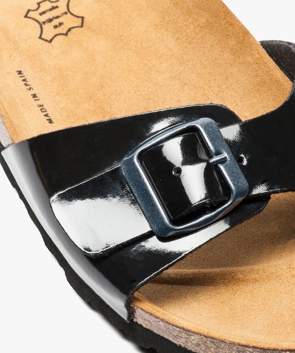 Mules femme unies avec  large bride à boucle ajustable vue6 - VALENTINA BALDA - GEMO