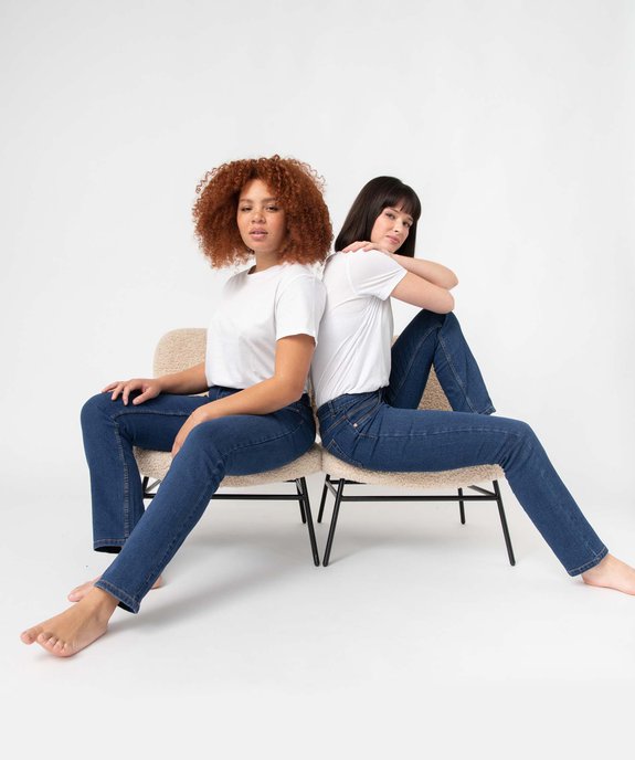 Jean femme coupe Regular vue1 - GEMO 4G FEMME - GEMO
