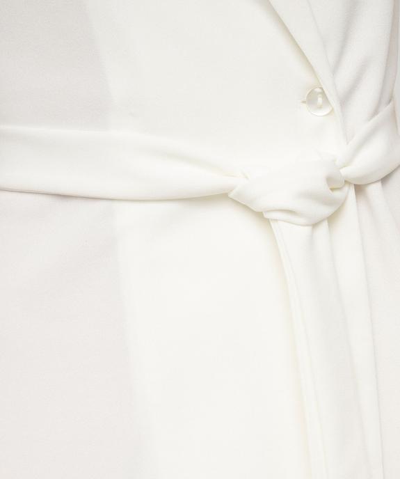 Robe portefeuille manches courtes en maille extensible femme vue5 - GEMO 4G FEMME - GEMO