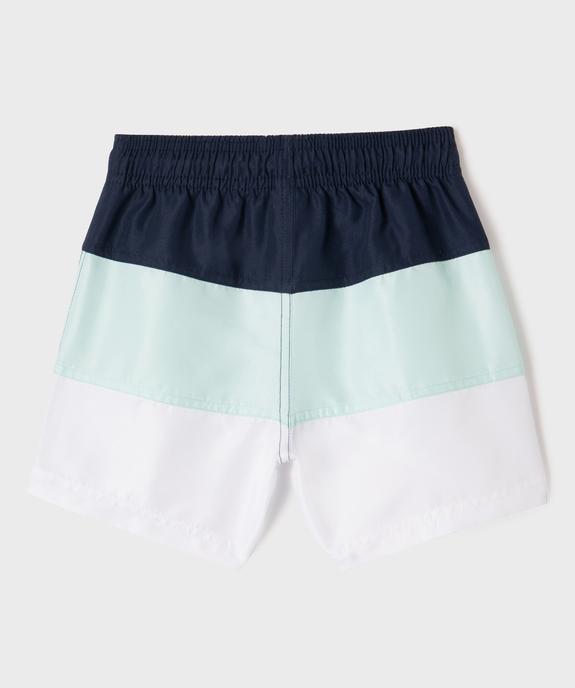 Short de surf tricolore garçon - LuluCastagnette vue3 - LULUCASTAGNETTE - GEMO