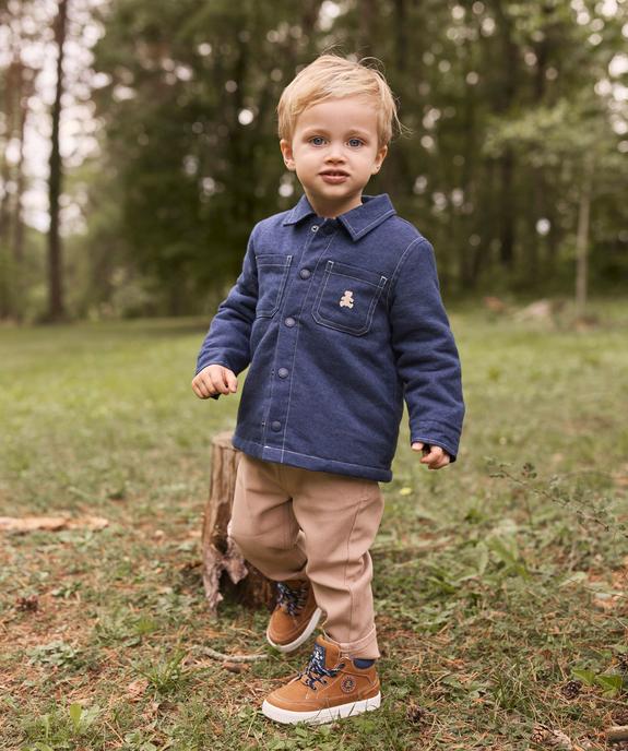 Pantalon chino en Lyocell et coton stretch bébé garçon - LuluCastagnette vue2 - LULUCASTAGNETTE - GEMO