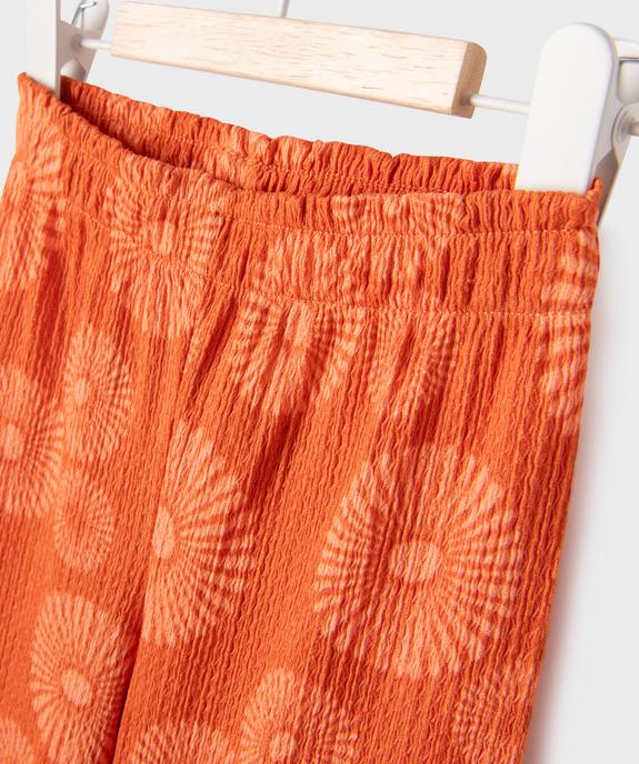 Pantalon fluide avec taille élastique bébé fille vue3 - GEMO(BEBE DEBT) - GEMO