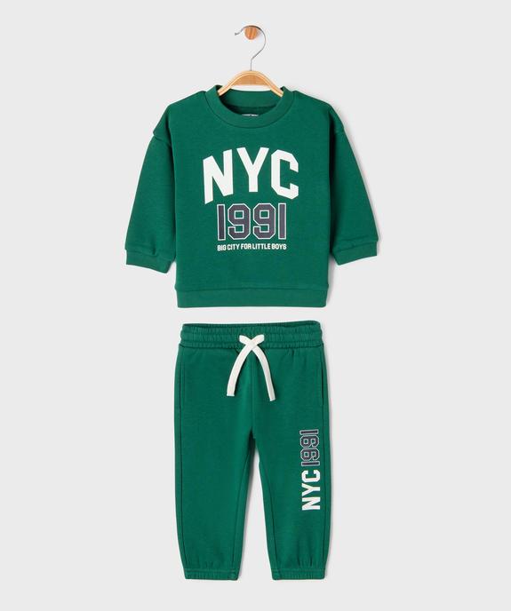 Ensemble de jogging 2 pièces bébé garçon vue2 - GEMO 4G BEBE - GEMO