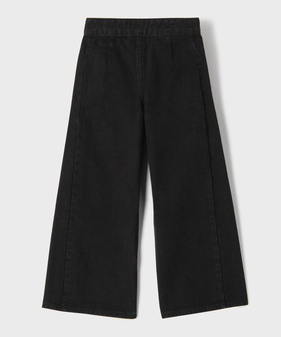 Jean wide leg en denim 100 % coton fille vue4 - GEMO (ENFANT) - GEMO