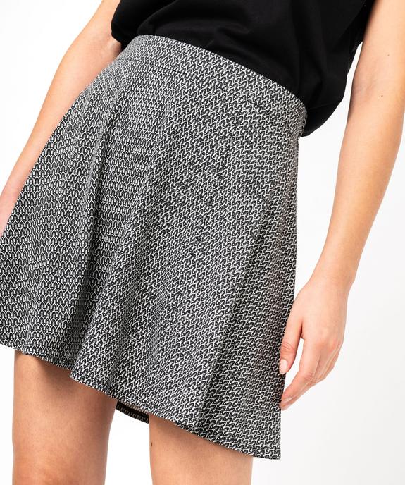 Jupe patineuse en  maille imprimée femme vue2 - GEMO(FEMME PAP) - GEMO