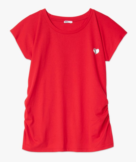 Tee-shirt de grossesse avec petit motif  vue4 - GEMO (MATER) - GEMO