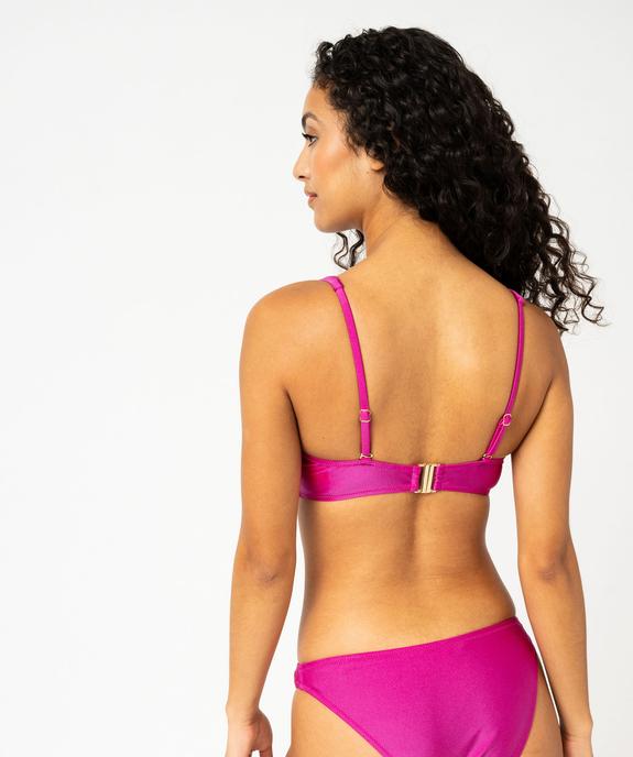 Haut de maillot de bain triangle avec mousse amovibles femme vue3 - GEMO 4G FEMME - GEMO