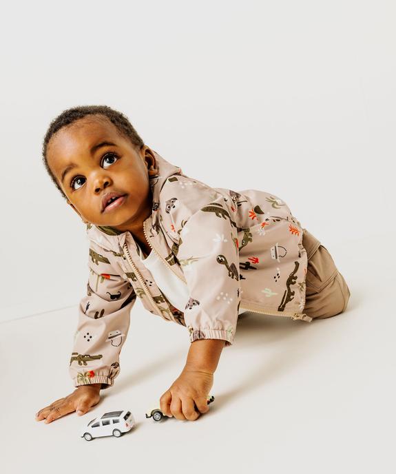 Blouson à capuche avec motifs animaux bébé garçon vue5 - GEMO(BEBE DEBT) - GEMO