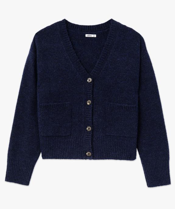 Gilet à col V avec poches femme vue5 - GEMO(FEMME PAP) - GEMO