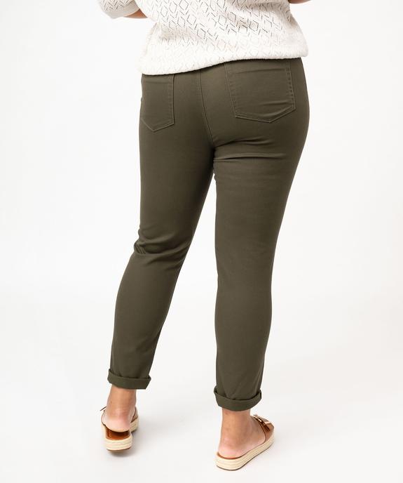 Pantalon coupe Regular taille ajustable femme grande taille vue3 - GEMO (G TAILLE) - GEMO