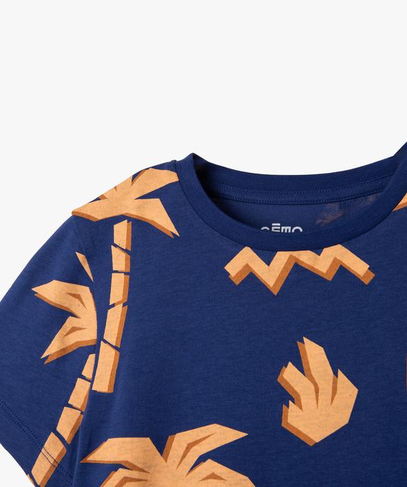 Tee-shirt imprimé à coupe droite garçon vue3 - GEMO 4G GARCON - GEMO