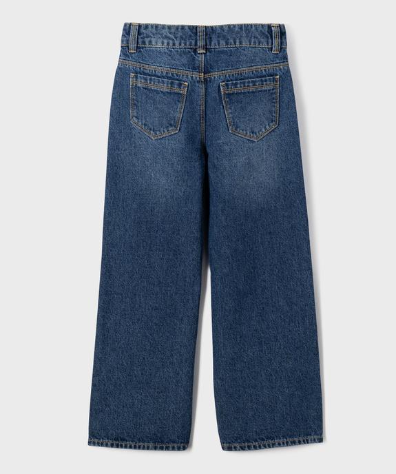 Jean Straight taille ajustable fille vue3 - GEMO 4G FILLE - GEMO